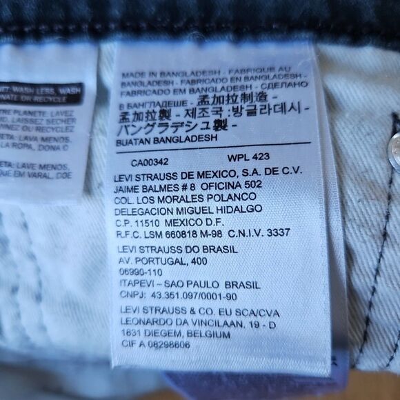 Levi's Men's 511 White Tab‎ Stretch Jean, Black, 33x32, Some Fading GUC - Picture 10 of 14